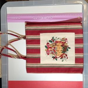 Longaberger Tote Bag Christmas Basket